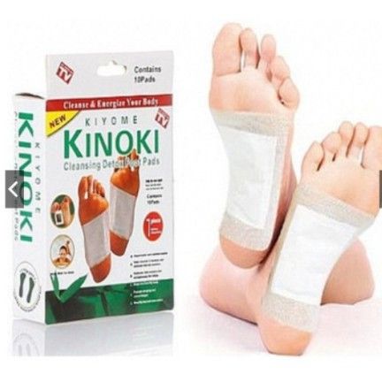 Patchs Détox Kinoki – Nettoyage Naturel du Corps par les Pieds (Boîte de 10)