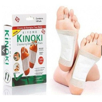 Patchs Détox Kinoki – Nettoyage Naturel du Corps par les Pieds (Boîte de 10)